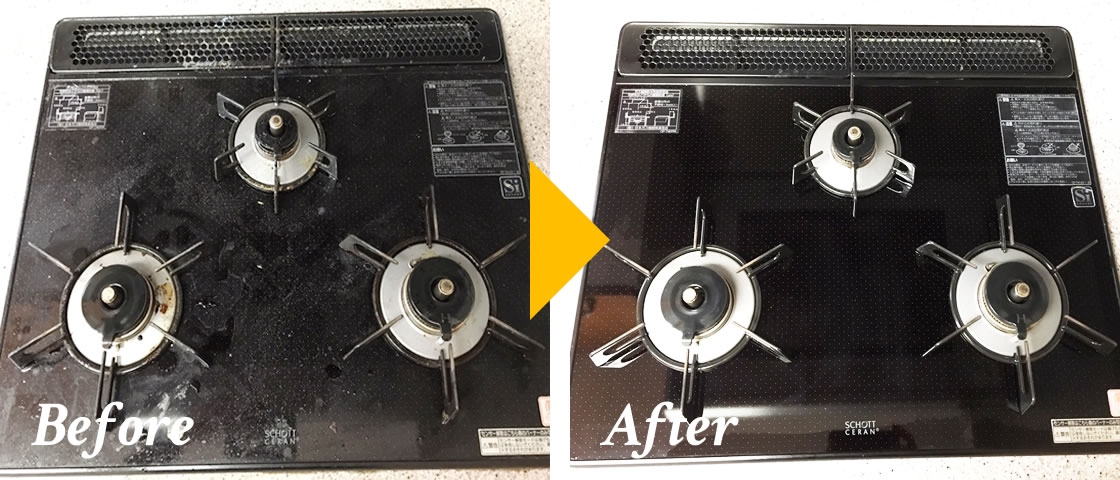 step1 【キッチン】コンロBefore&After